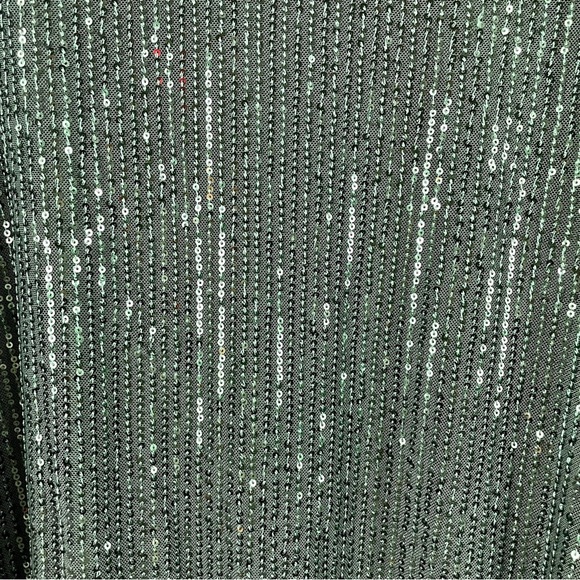Jasambac Green Sequin Sparkly Special Occasion Top Holiday Party NYE Glam 2XL - Picture 3 of 16
